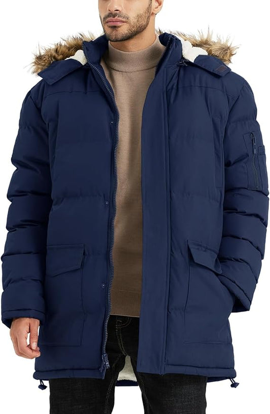 Winter Coats For Men Winter Jackets Water Resistant Warm Thicken Puffy