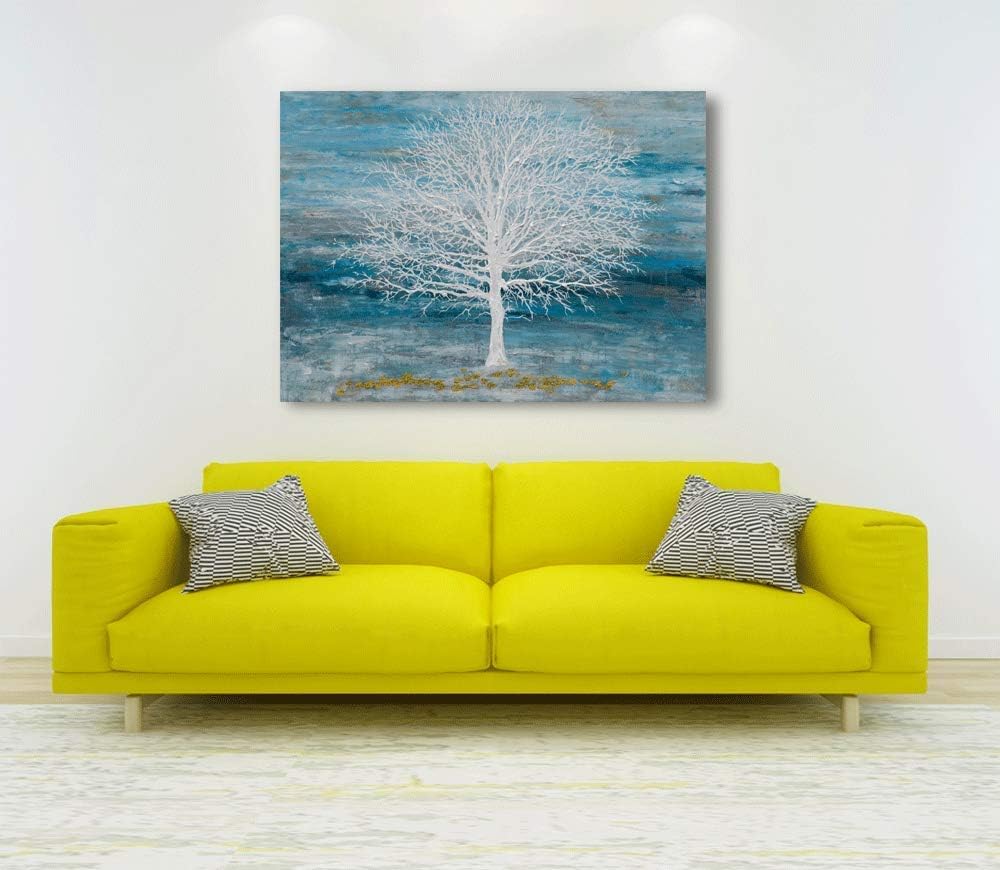 Yihui Arts Abstract Landscape Canvas Art Modern Paintings for Wall Decor Nature Tree - 28 X 40