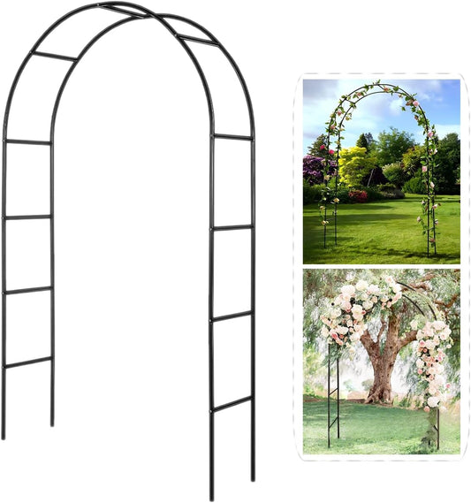 Metal Pergola Arbor,4.6 Feet Wide x7.9 Feet High Assemble Freely for Various Climbing Plant