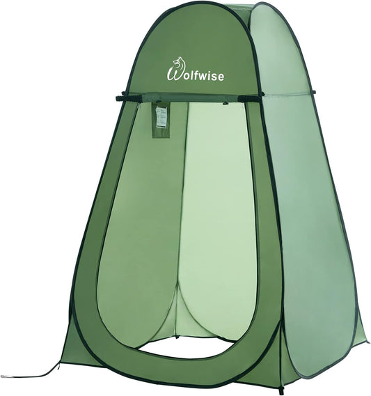 WolfWise Portable Pop Up Privacy Shower Tent Spacious Changing Room