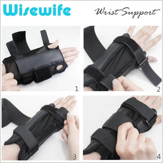 the instructions for how to use a wrist brace