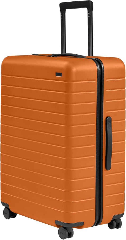 Away Large Checked Luggage, 29 Inch Hardside Suitcase with Spinner Wheels, Lightweight, Orange