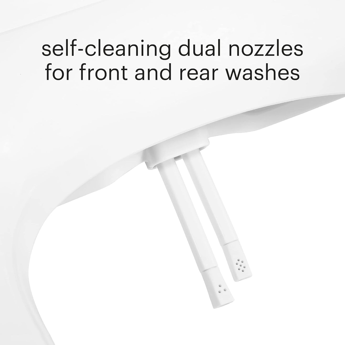 Brondell Bidet Toilet Seat Non-Electric Swash Seat, Fits Round Toilets, White