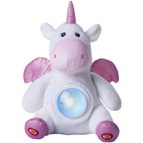 a white and pink stuffed animal with wings