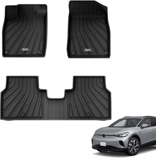 3W Floor Mats Fit for Volkswagen ID.4 2021-2024, All Weather ID4