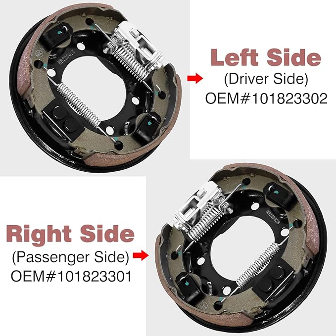 MOSNAI Club Car Brake Cluster Assembly, Driver & Passenger Side Rear Brake Assembly