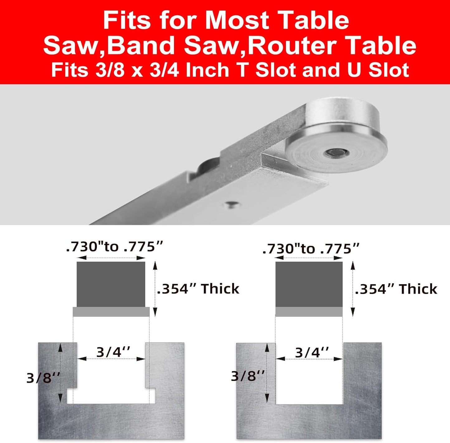 Table Saw Miter Gauge with Micro Adjustable Flip Stop and Extendable Fence and Quick Angle