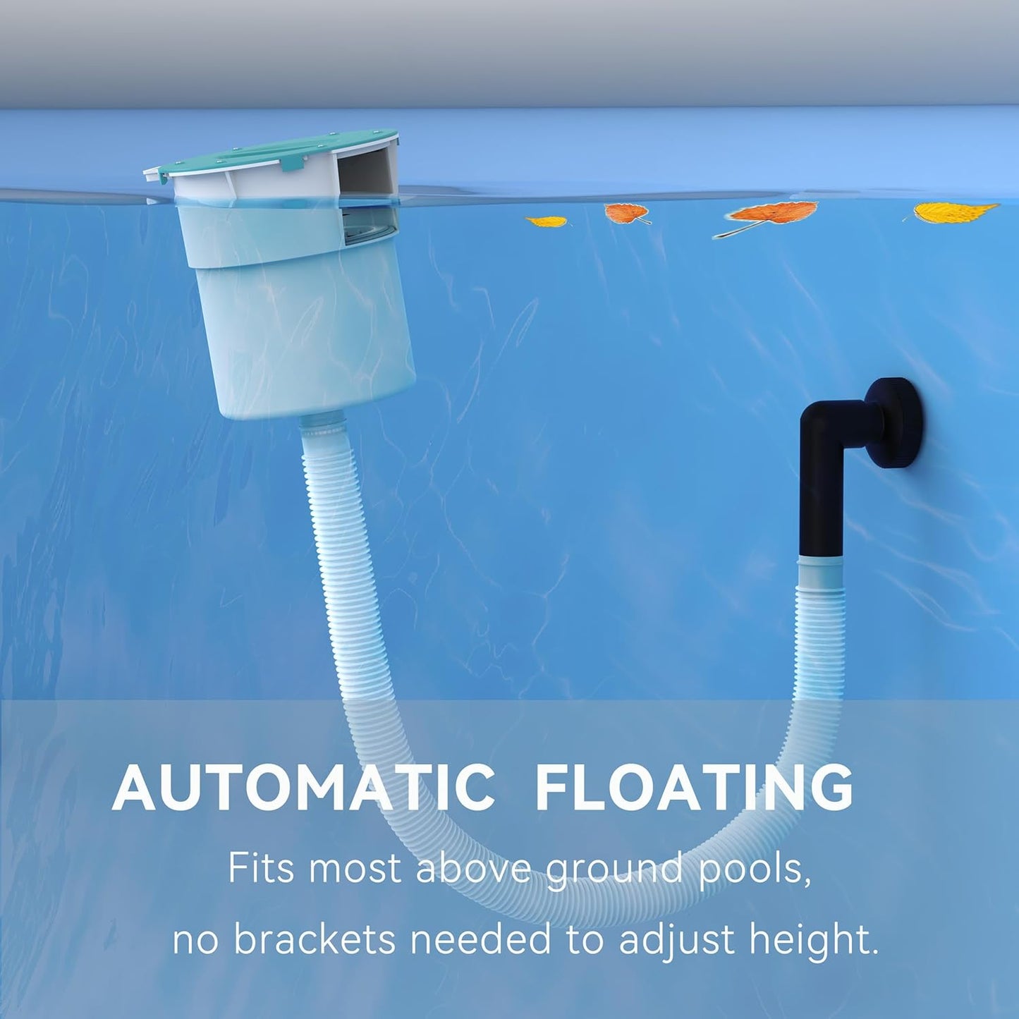 Surface Float Skimmer, 2025 Upgrade, No Installation Required