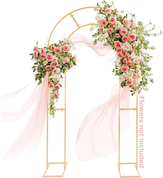 GRENTY Open Arch Backdrop Stand,7.2 FT Metal Double Arch Backdrop Frame U Shaped