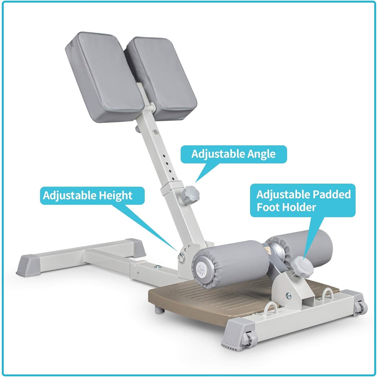 leikefitness Deluxe Multi-Function Deep Sissy Squat Bench Home Gym Workout Station Leg Exercise