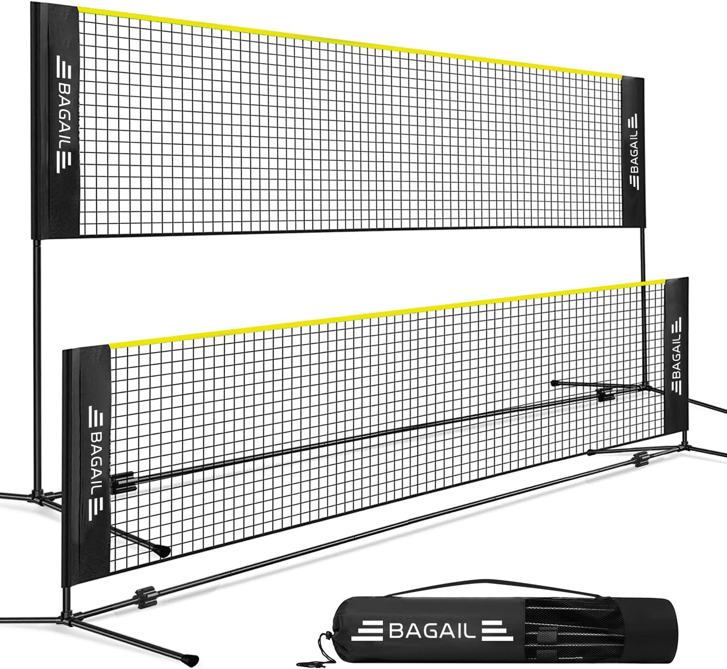 BAGAIL Badminton Net, Height Adjustable Kids Volleyball Net