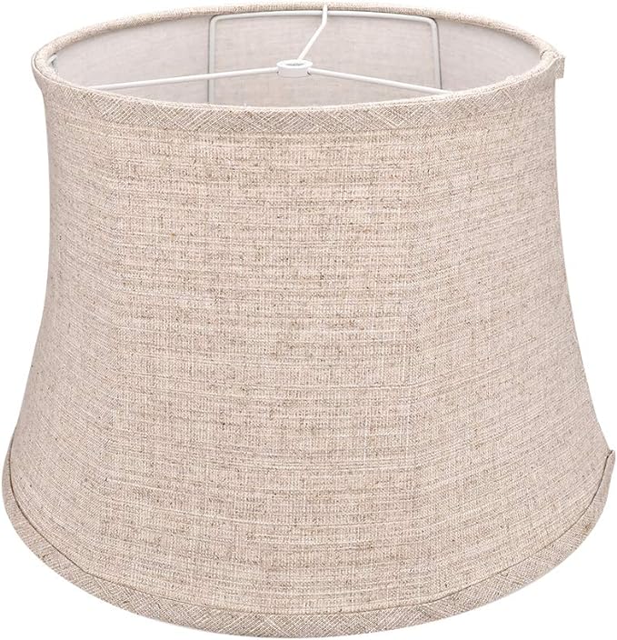 Tootoo Star Brown Large Drum Lamp Shade for Chandeliers Floor Light and Table Lamp