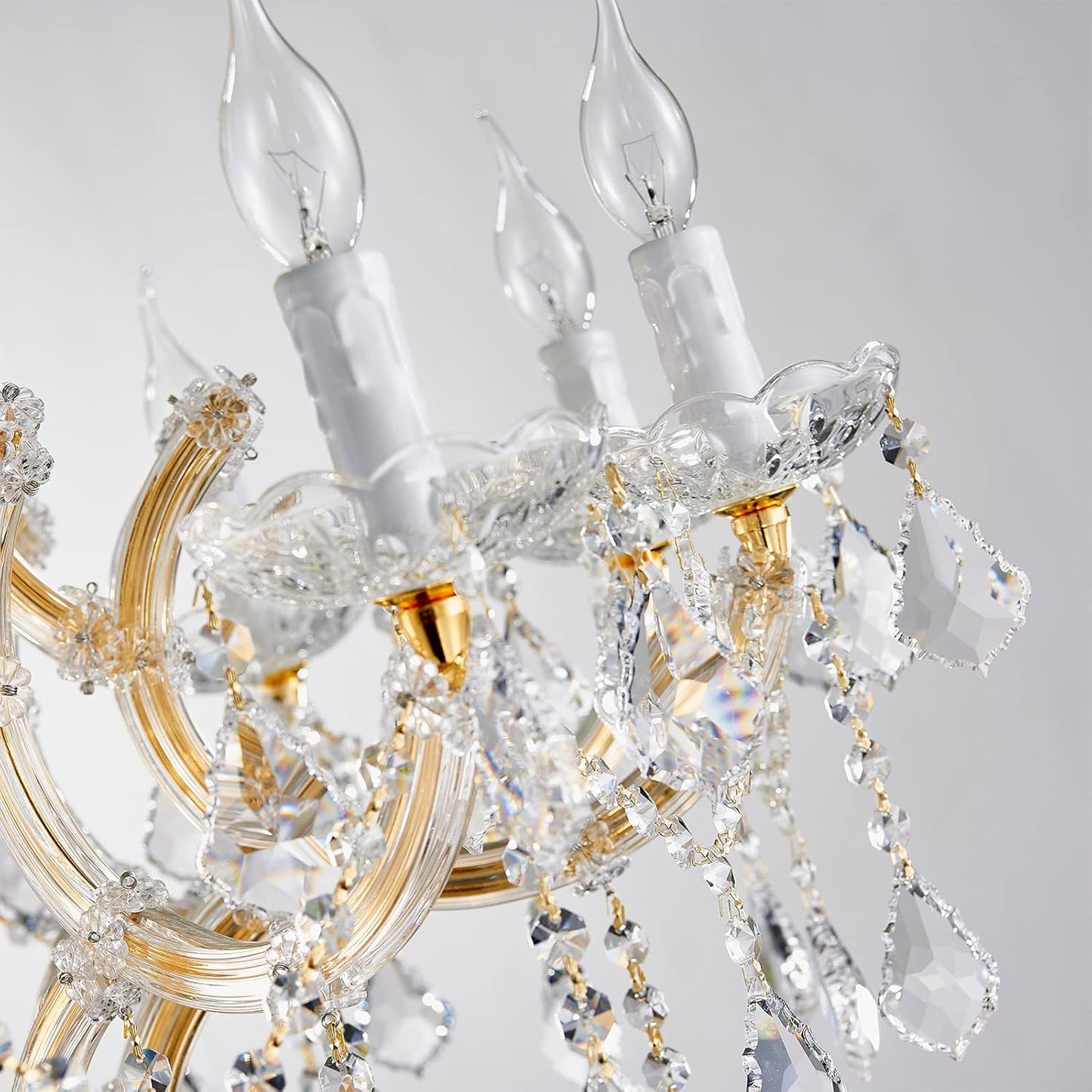 Modern Gold Crystal Chandelier Lighting - Luxury Maria Theresa Chandeliers