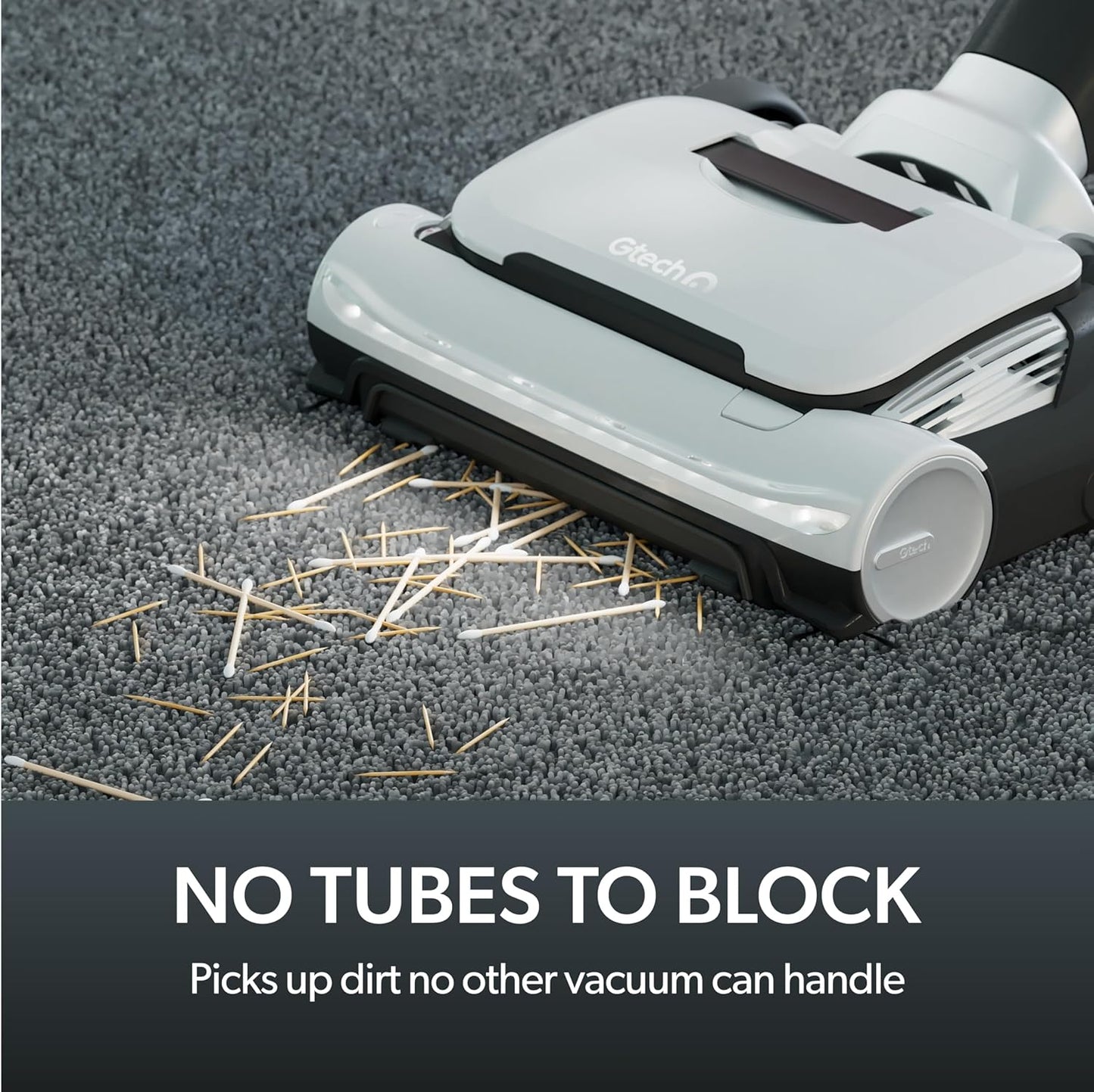 Gtech AirRAM 3 Cordless Vacuum Cleaner with Anti-Hair Wrap Bar - Dual Edge-Clean Brushes
