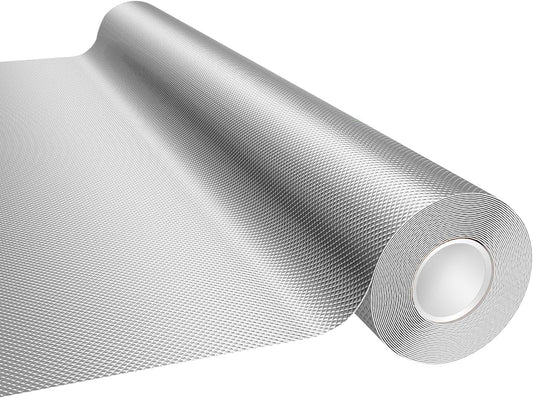 Mylar Film Roll 4FT x 30FT,6 Mil Silver Diamond Film Foil Roll,Heavy-Duty Reflective Film for Grow Room