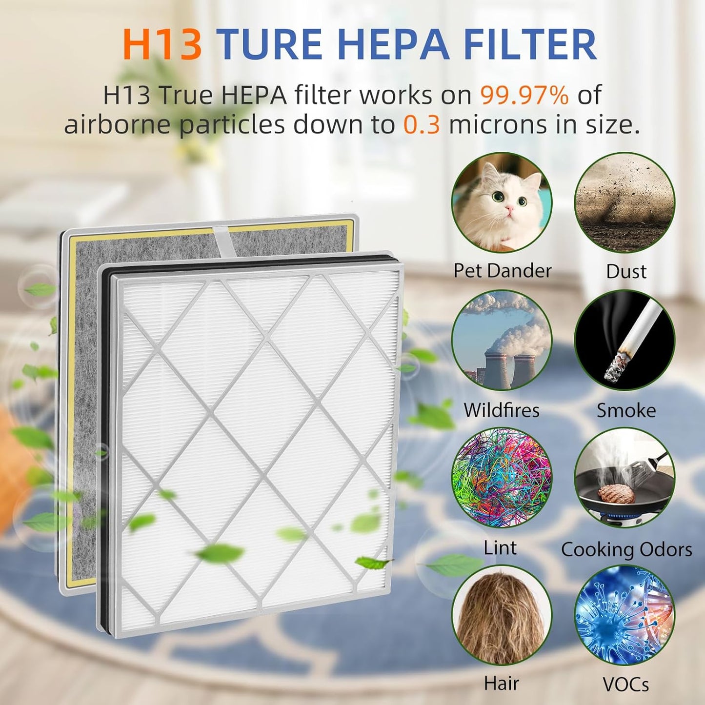 HE401 Replacement Filter for Shark Air Purifier 4