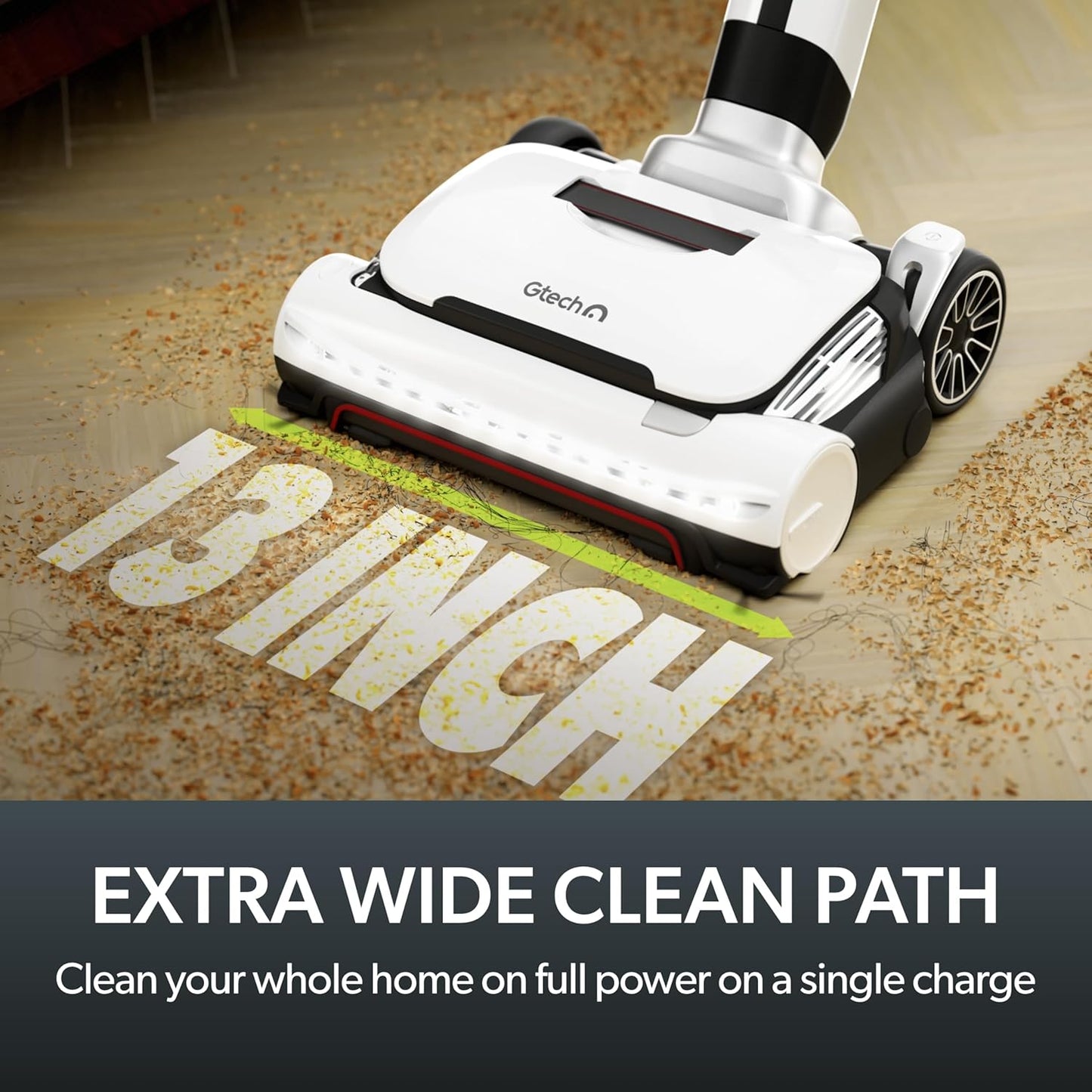Gtech AirRAM 3 Cordless Vacuum Cleaner with Anti-Hair Wrap Bar - Dual Edge-Clean Brushes