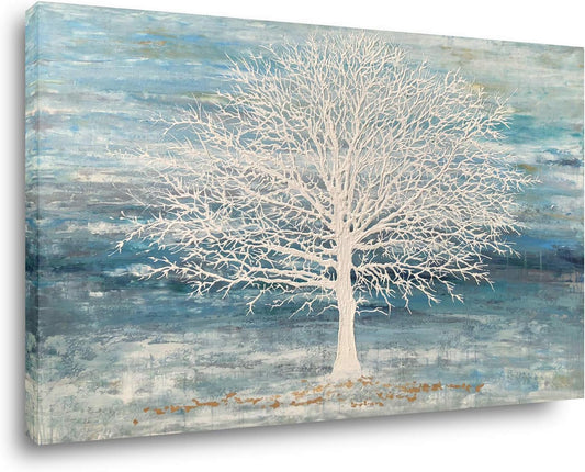 Yihui Arts Abstract Landscape Canvas Art Modern Paintings for Wall Decor Nature Tree - 28 X 40