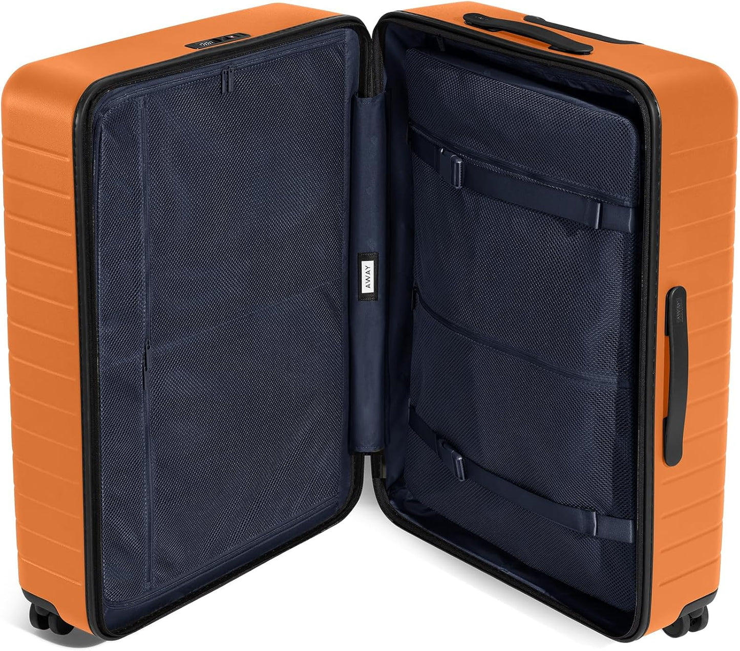 Away Large Checked Luggage, 29 Inch Hardside Suitcase with Spinner Wheels, Lightweight, Orange