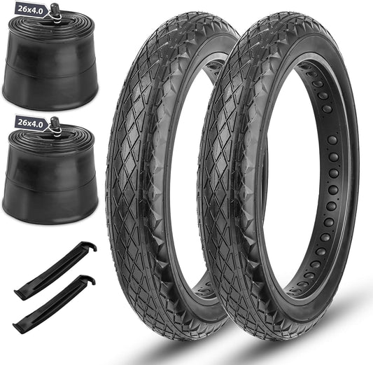 MOHEGIA Ebike Fat Tire 26x4.0 Inch: High-Performance Puncture-Resistant Folding Replacement Fat Tire