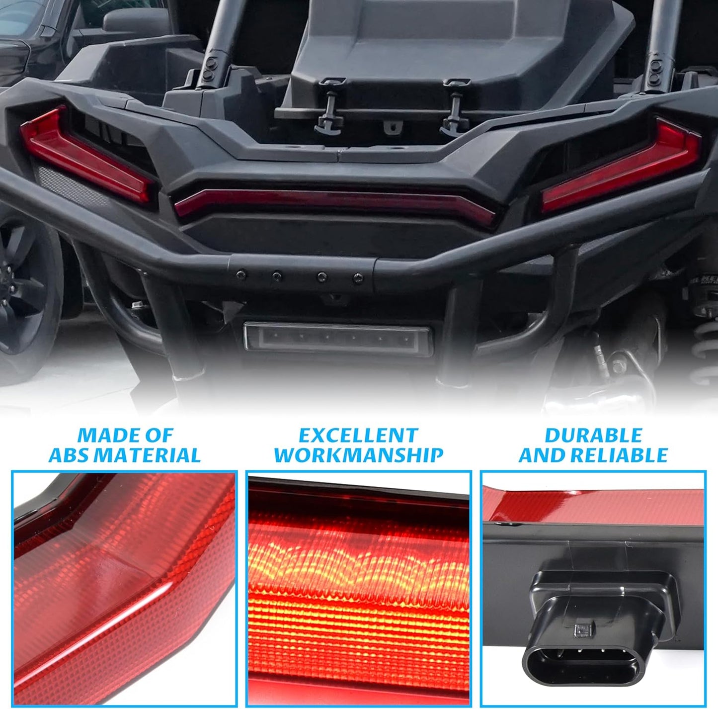SAUTVS UTV Center Tail Light, Rear Center Accent Lamp Taillight OEM Replacement for Polaris RZR XP 1000