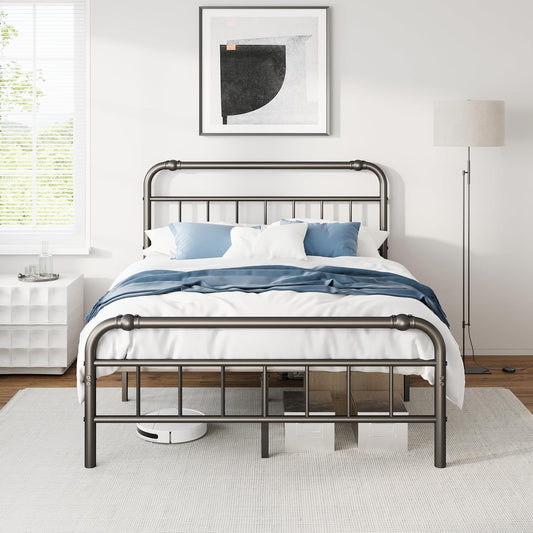 RestVille Twin Bed Frame with Headboard & Footboard 14 INCH Platform