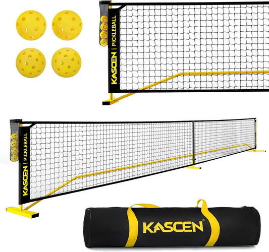 Portable Pickleball Net for Driveway - 22FT Official Regulation Size Pickleball Net