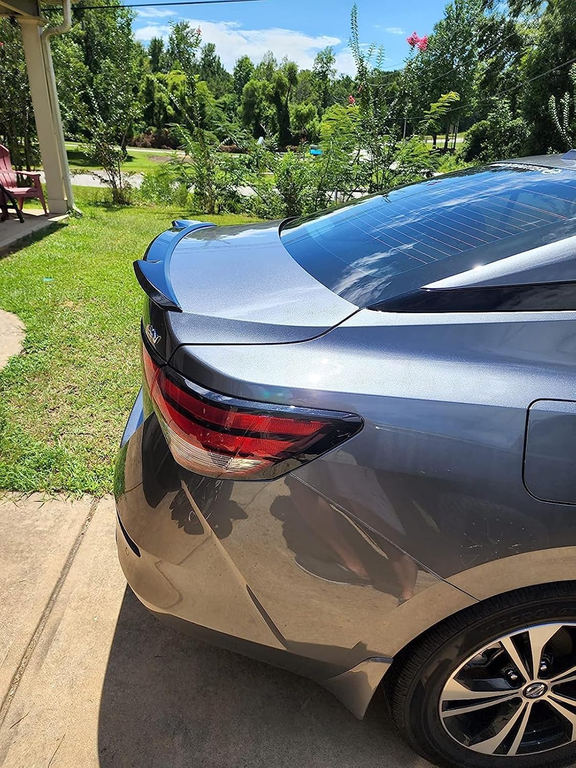 2020-2025 Glossy Black Rear Spoiler Wing Compatible with Nissan Sentra