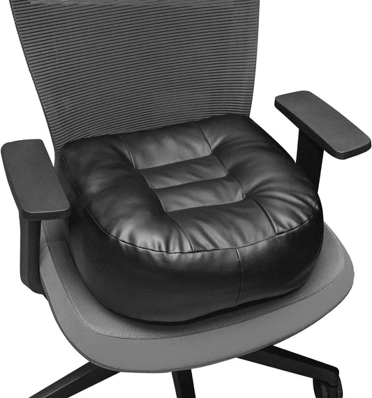 YOUFI Leather Seat Cushion Extra-Thick Booster - Perfect for Office Chair