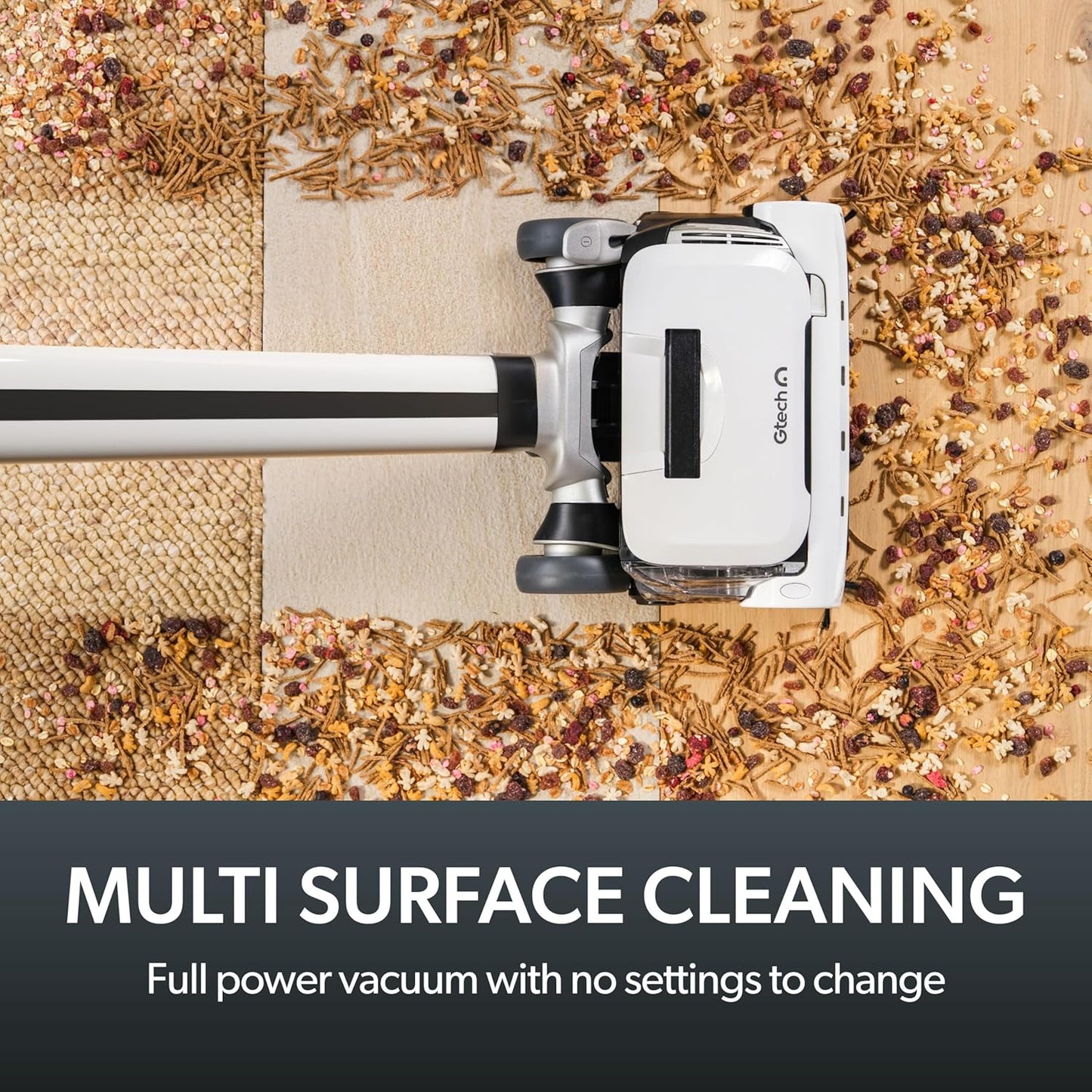 Gtech AirRAM 3 Cordless Vacuum Cleaner with Anti-Hair Wrap Bar - Dual Edge-Clean Brushes