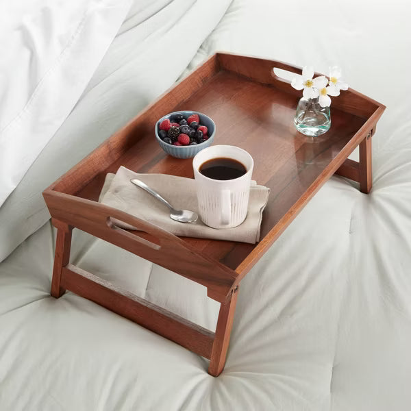 22" x 14" Wood Signature Bed Tray - Threshold