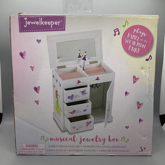 Jewelkeeper Perfect Princess Musical Jewelry Box with 3 Pullout Drawers - T&S Outlets