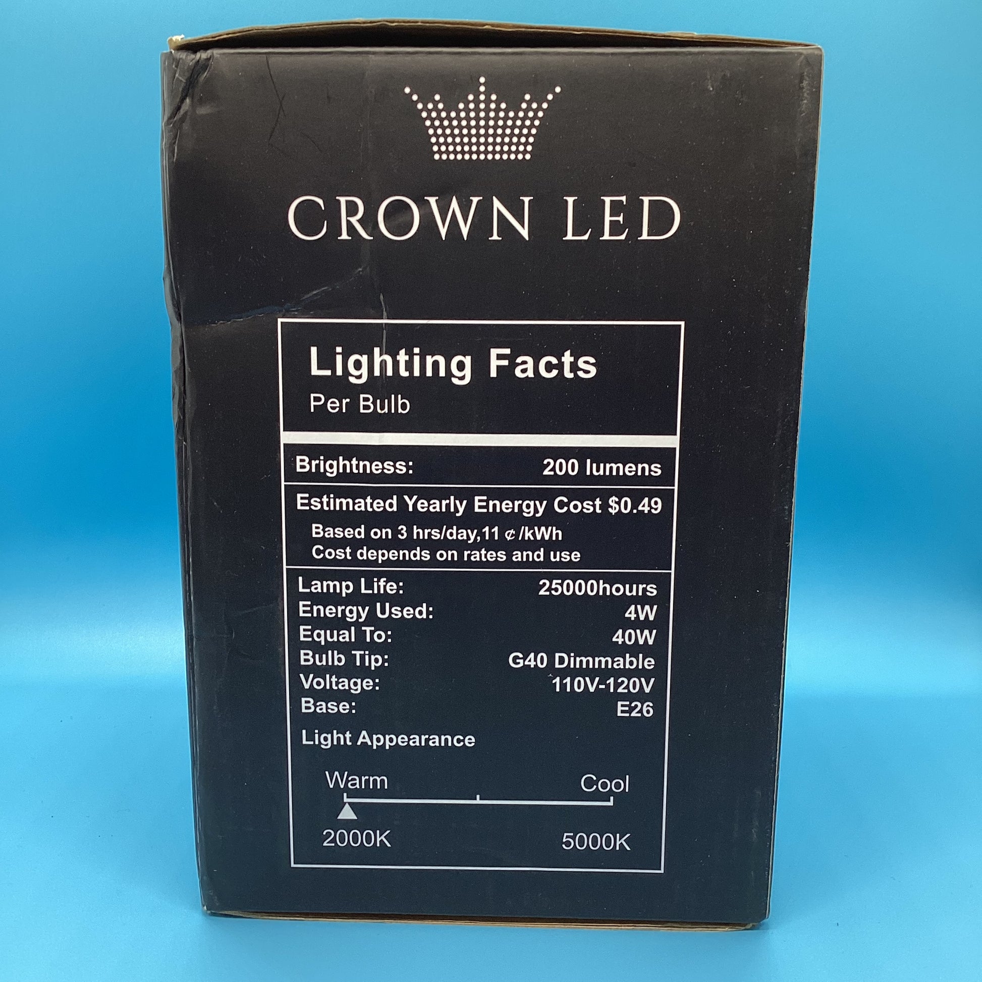 CROWN LED Vintage LED Edison Light Bulbs, 5W - T&S Outlets