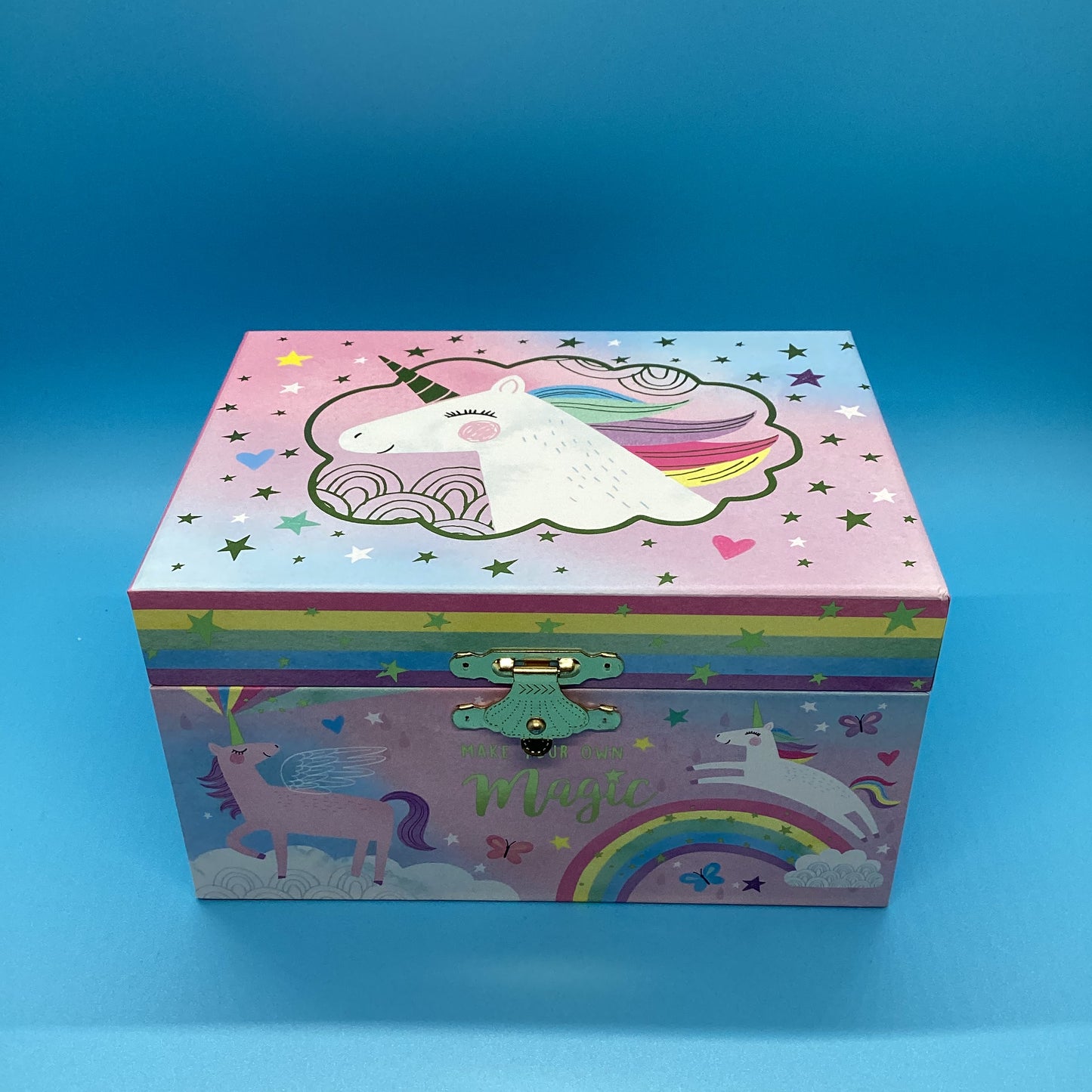 Jewelkeeper Girl's Musical Jewelry Storage Box - Cotton Candy Unicorn - T&S Outlets