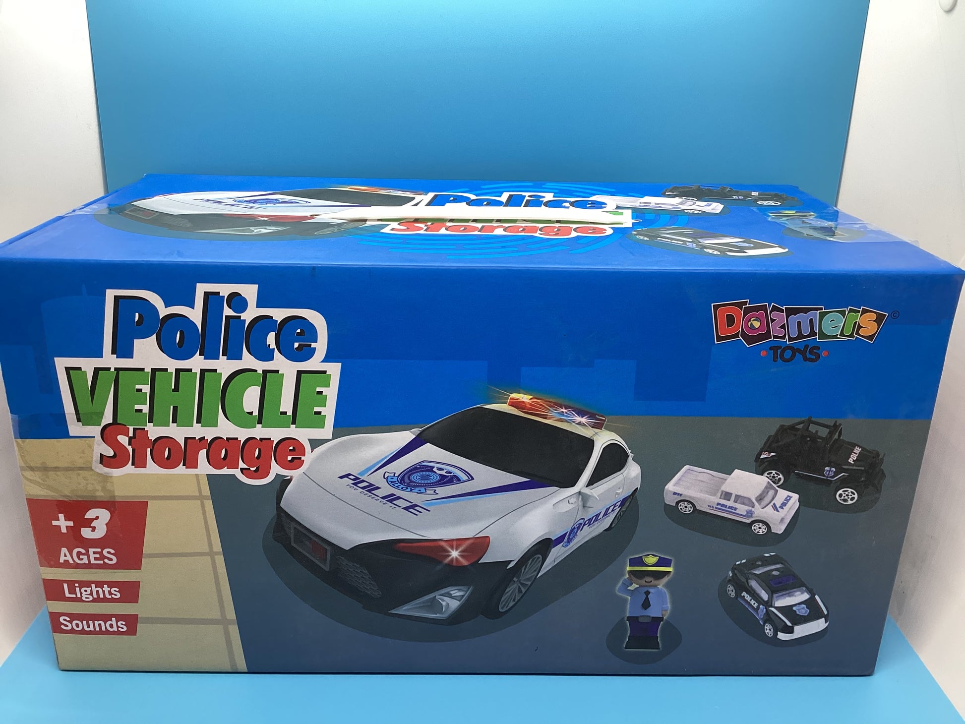 Dazmers Toys - Police Vehicle Storage Toy - T&S Outlets