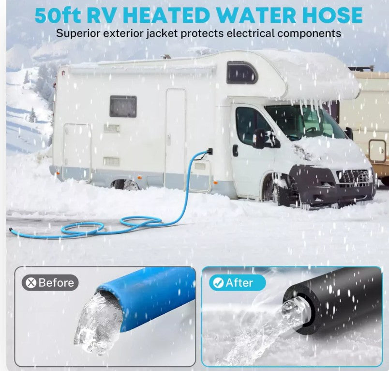 50 ft Heated RV Water Hose