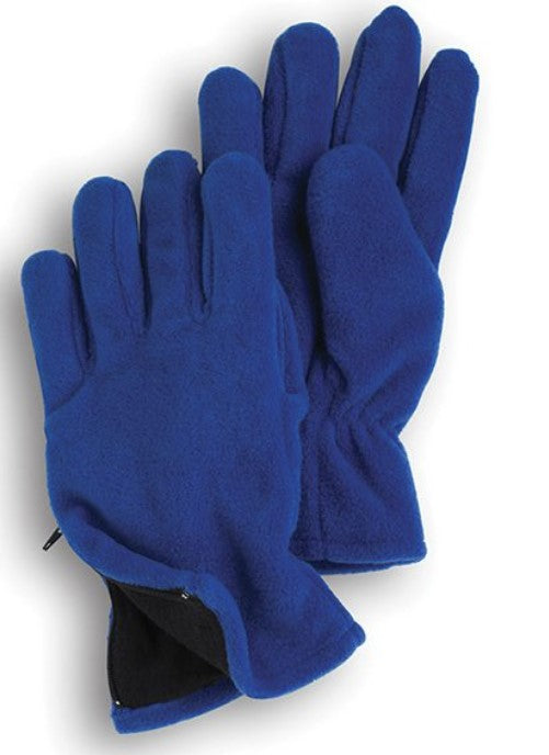 Eco Polyester Fleece Zip Gloves