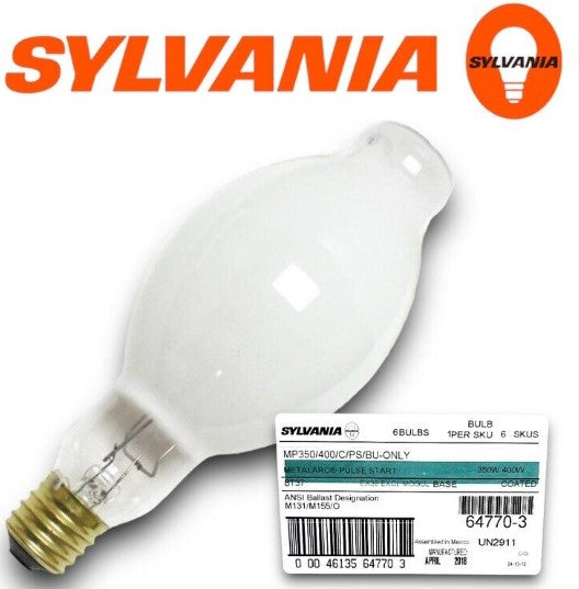 Sylvania Metal Halide HID Light Bulb (64770) Pack of 6