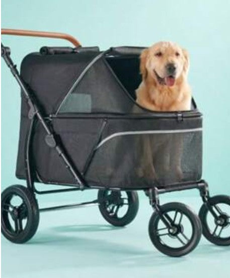 Pet Stroller For Large Dogs Up To 110lbs Large Pet Stroller, All Terrain With Adjustable Handle