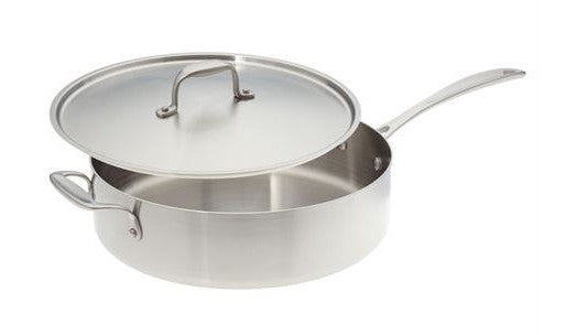 American Kitchen Cookware - 12" Covered Sauté Pan / Stainless Steel