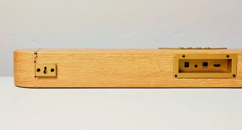 32" Wood & Brass Finish Dolby Digital Soundbar - Hearth & Hand
