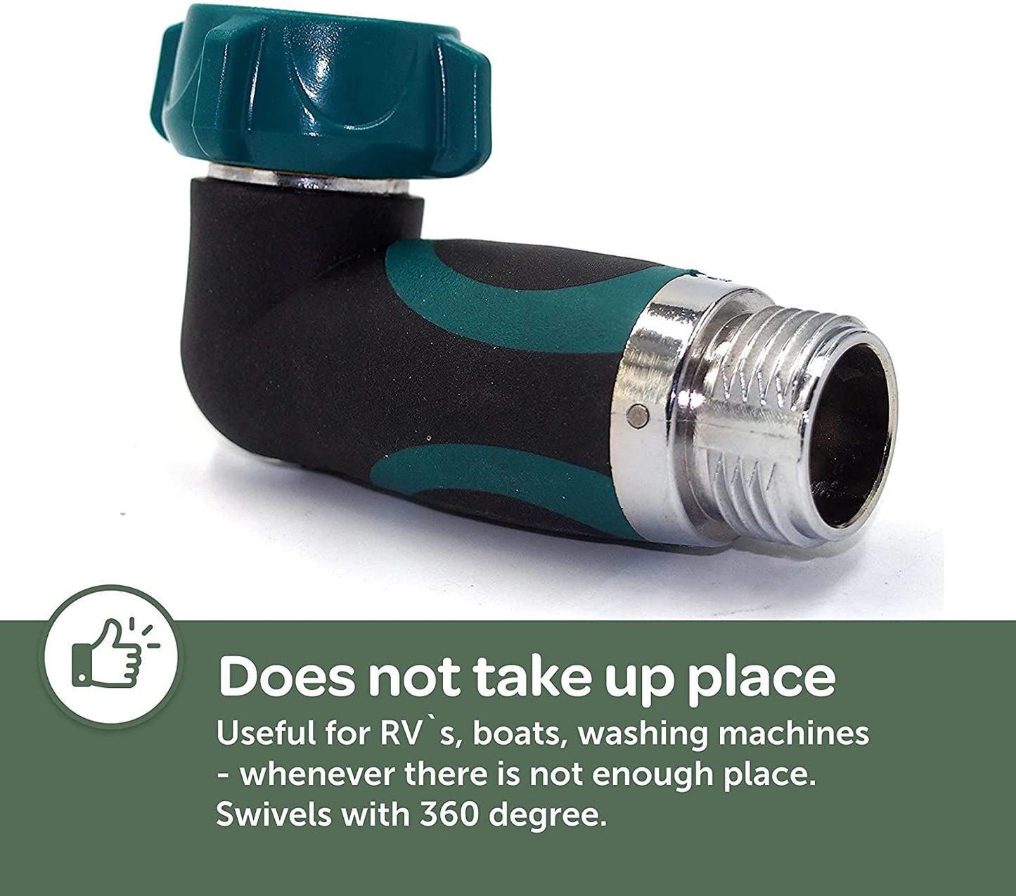 2Wayz 90 Degree Garden Hose Elbow with Shut off Valve