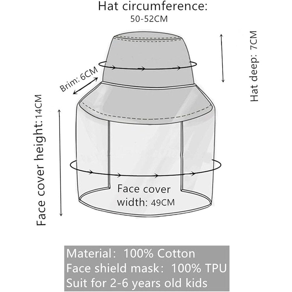 Kids Toddler Sun Hat Wide Brim Breathable Bucket Hat - T&S Outlets