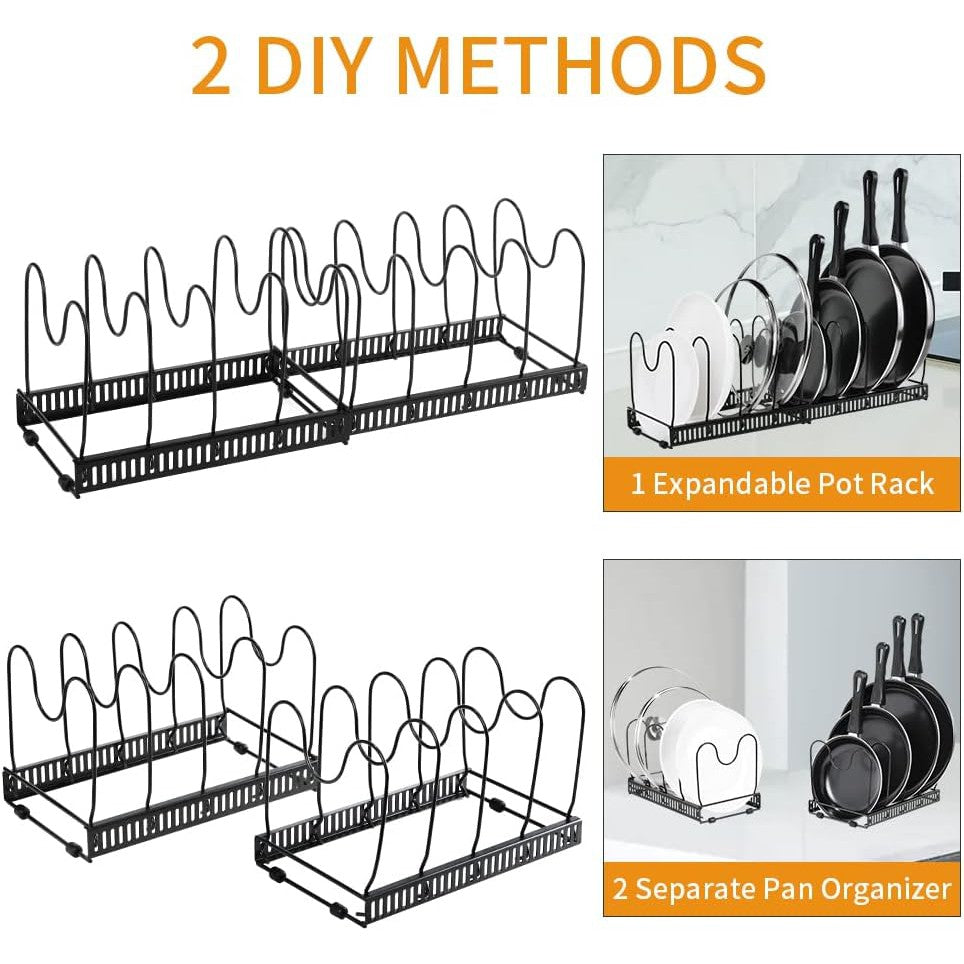 ANIUNIU Expandable Pot Organizer Rack - T&S Outlets