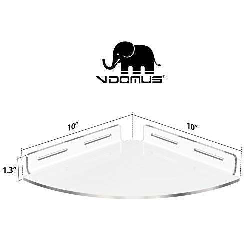 Vdomus 2 Pack Acrylic Bathroom Shelves