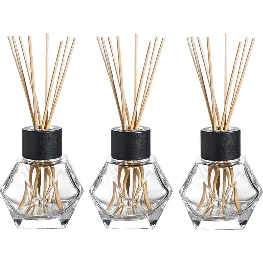 3PC Set 7oz Clear Glass Reed Oil Refillable Diffuser Bottles - T&S Outlets