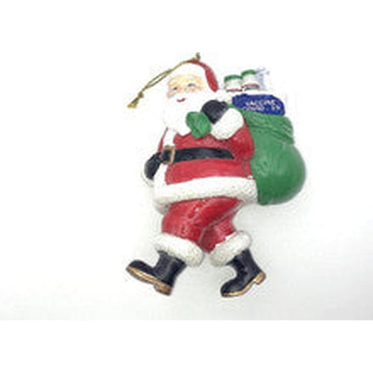 Santa Vaccine Ornament, 4" - T&S Outlets