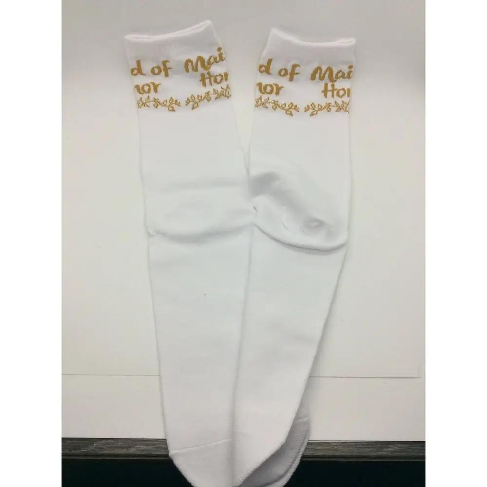 Wedding Socks Bridesmaid Proposal Gift Maid of Honor Socks - T&S Outlets