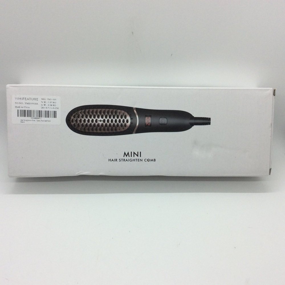 Hair Straightener Comb Matte Black - T&S Outlets