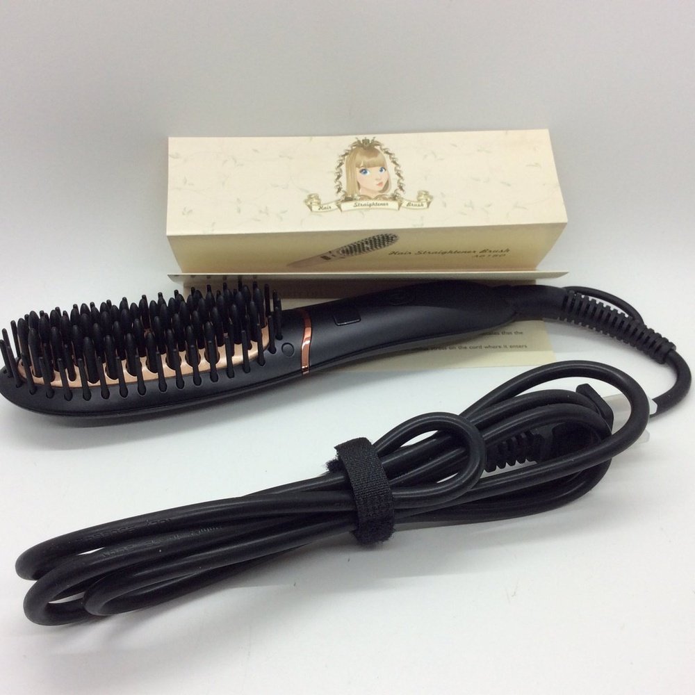 Hair Straightener Comb Matte Black - T&S Outlets